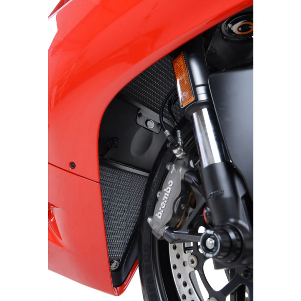 R&G Radiator Guards (2piece) for Ducati Panigale 899 '13-/959 '16-/1199 '12-/1299 '15- and Panigale V2 ’20-